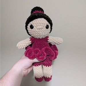 Plush Ballerina Doll - Pink and Cream
